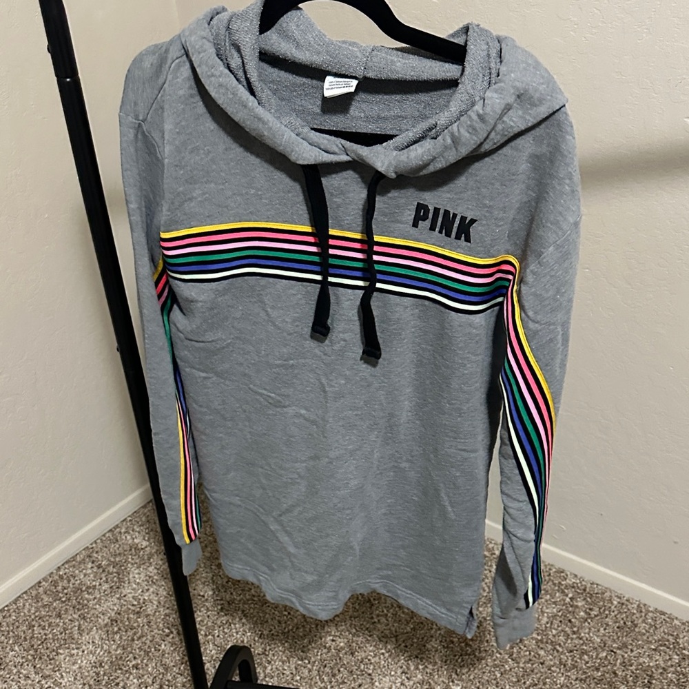 PINK Victoria's Secret Heather Gray Hoodie